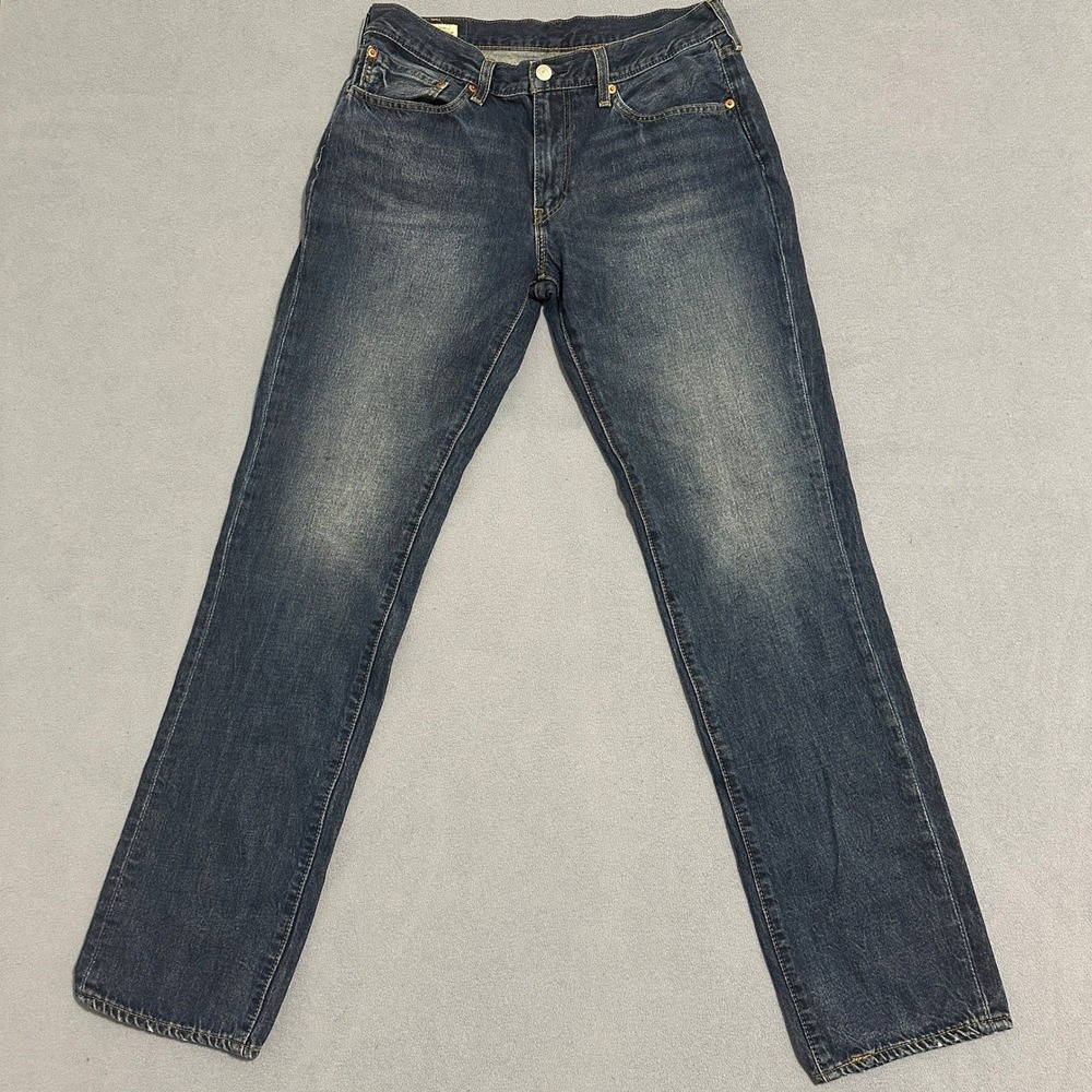Levi's 511 Slim Fit Jeans Men's Size W34 L33 Medium Wash Blue Denim